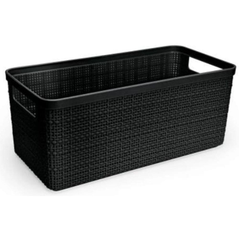 Cesto Eco Juta Alongado Medio Nitron