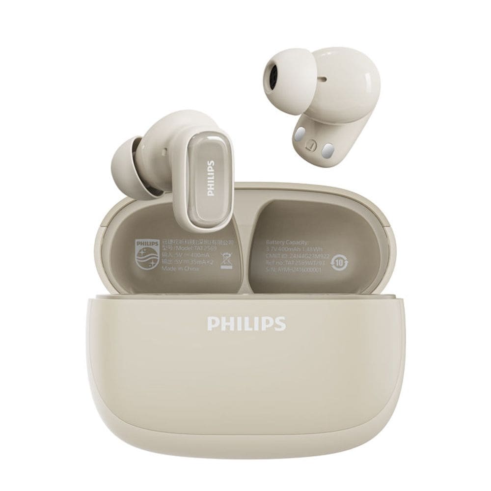 Fones de ouvido Bluetooth Philips TAT2569 brancos