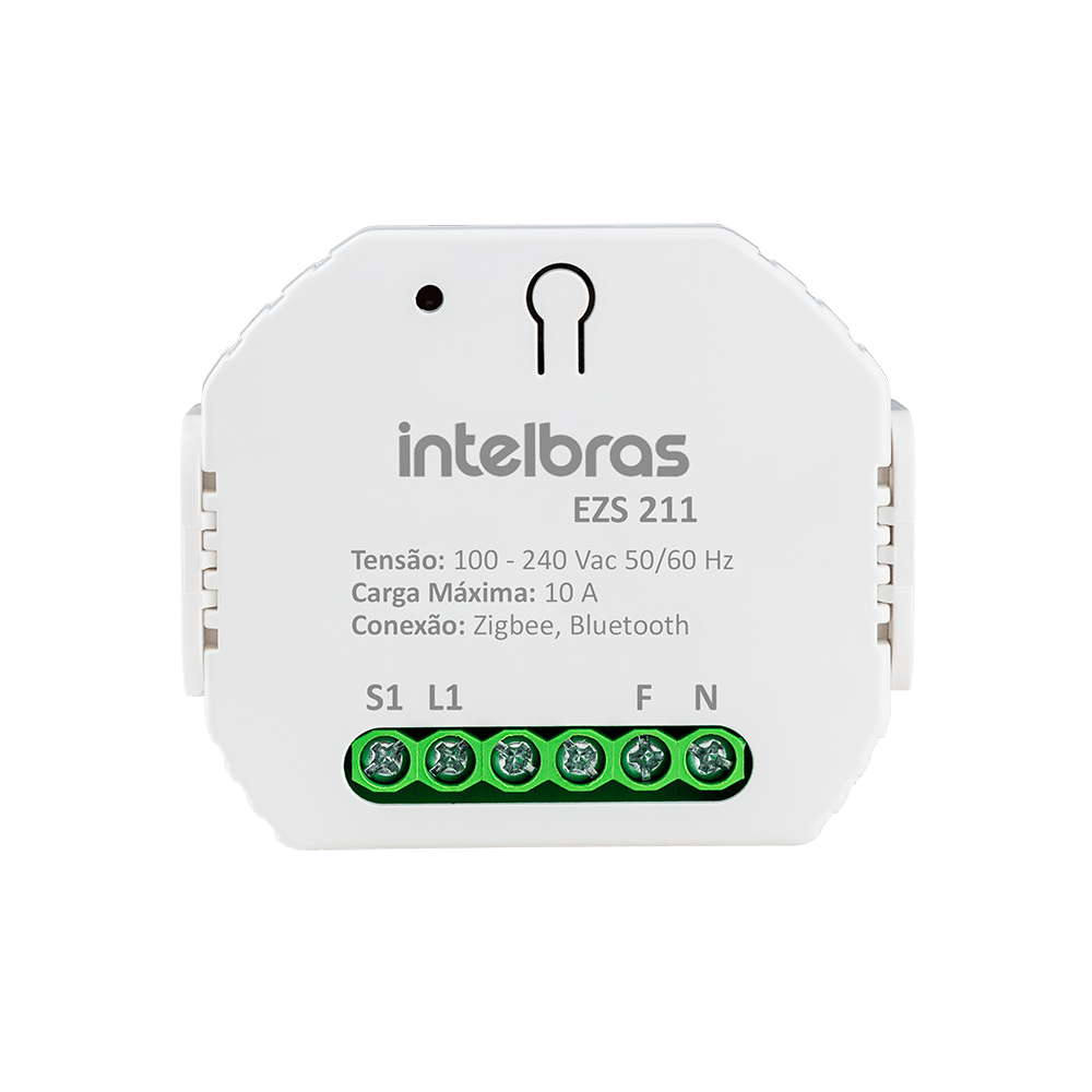 Minicontrolador Inteligente Zigbee EZS 211 Intelbras para 1 Interruptor