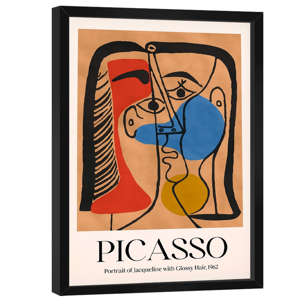 Quadro Decorativo Picasso Portrait Of Jaqueline With Glossy Hair