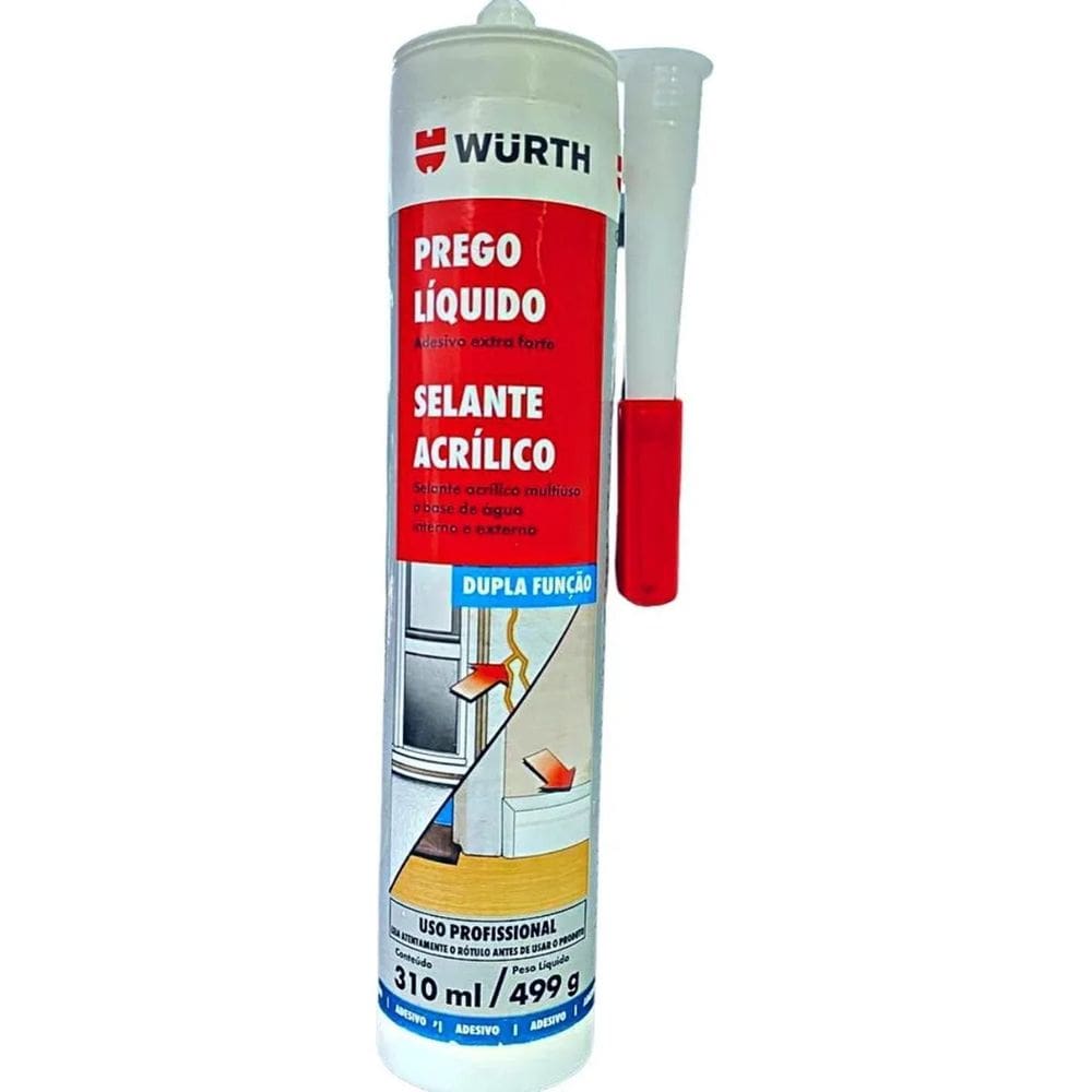 2X Prego Liquido Adesivo Selante Extra Forte 310Ml Wurth Com