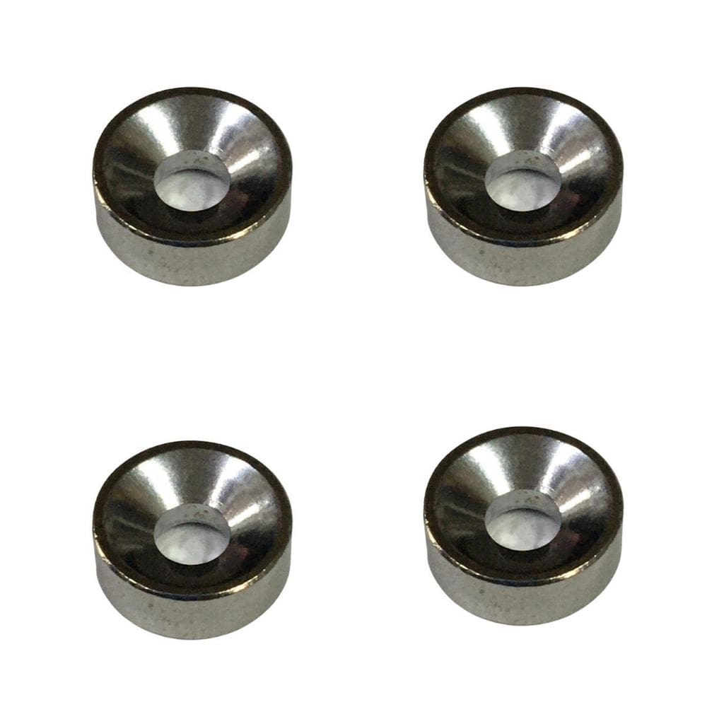 Kit Com 4 Bucha Para Junção De Braço Guitarra Cromado