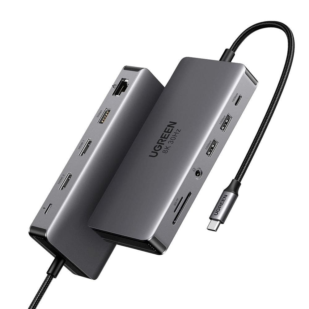 Estação de acoplamento para laptop UGREEN Revodok Pro 211 11 em 1 USB C