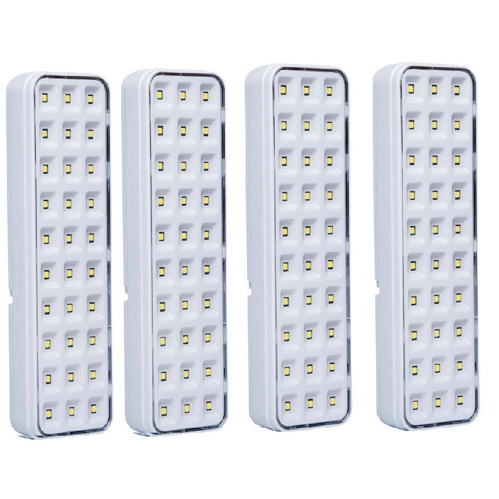 Kit 04 Luminária Luz Emergência Lde30 Led Intelbras Autônoma