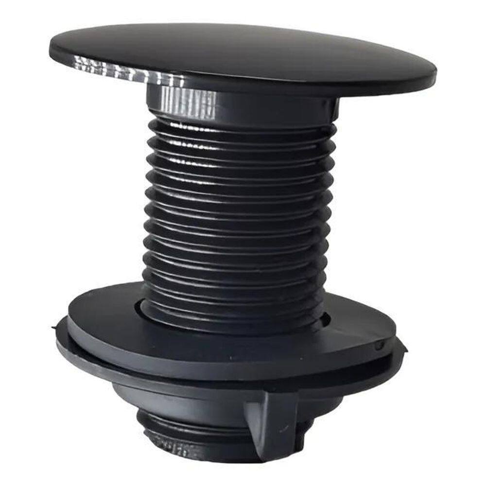2X Plug Tapa Furo Pia Lavatório Bidê Preto Abs 1/2 Tampão