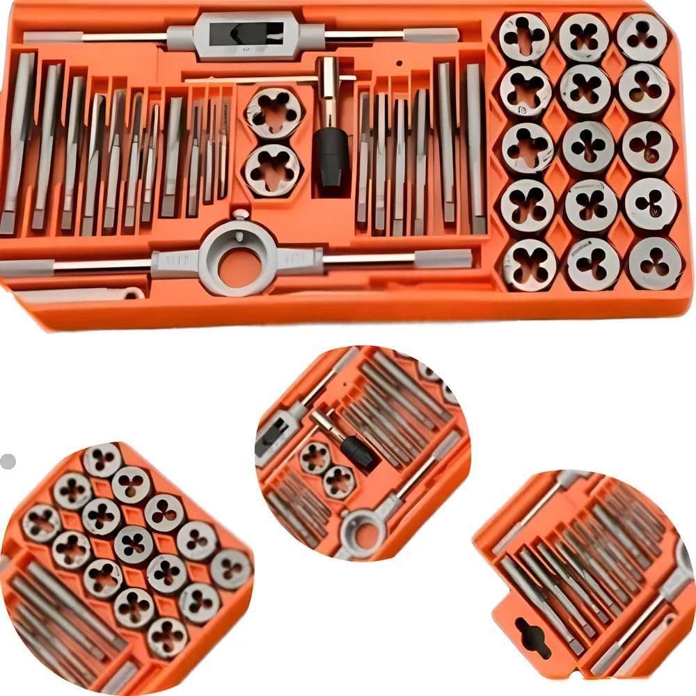 2X Kit Macho Fêmea Tarraxa Rosca Interna Externa Tarracha 40