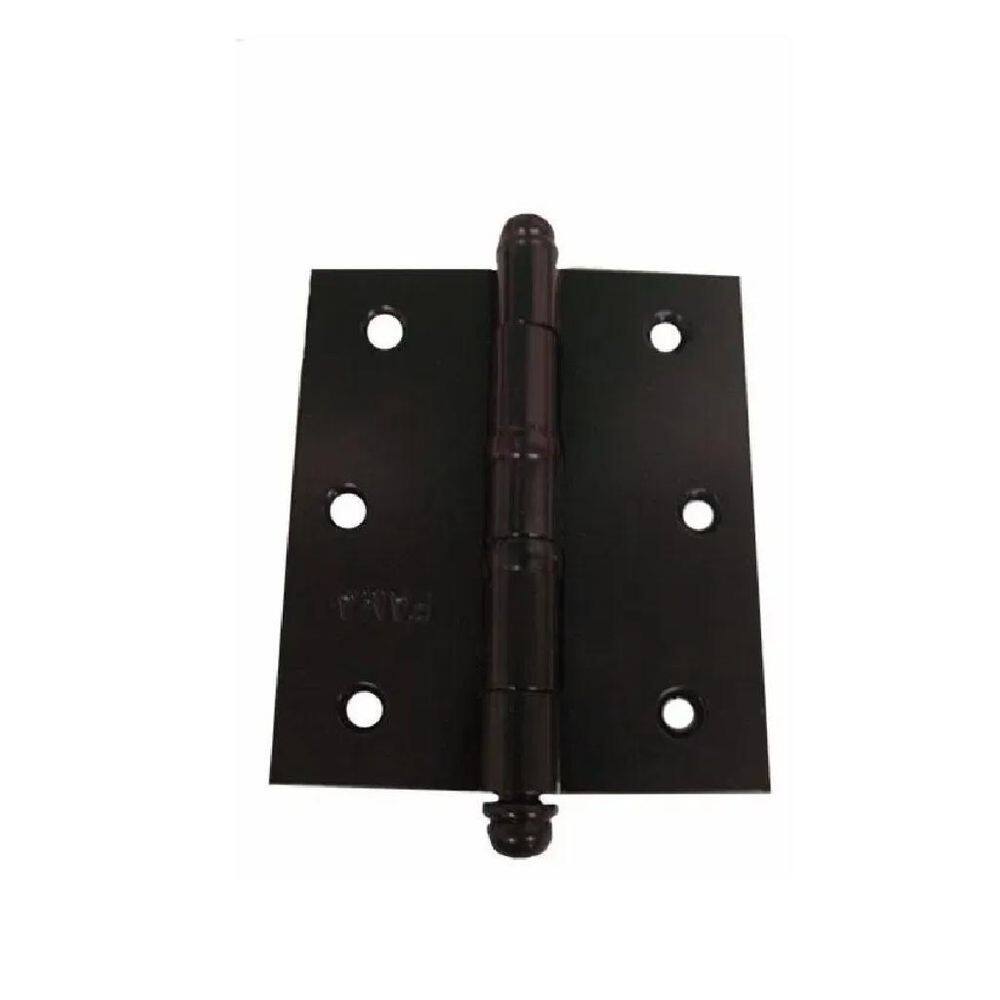 Dobradiça Reforçada 5535 3,1/2X3 Com Anel Preto Fosco