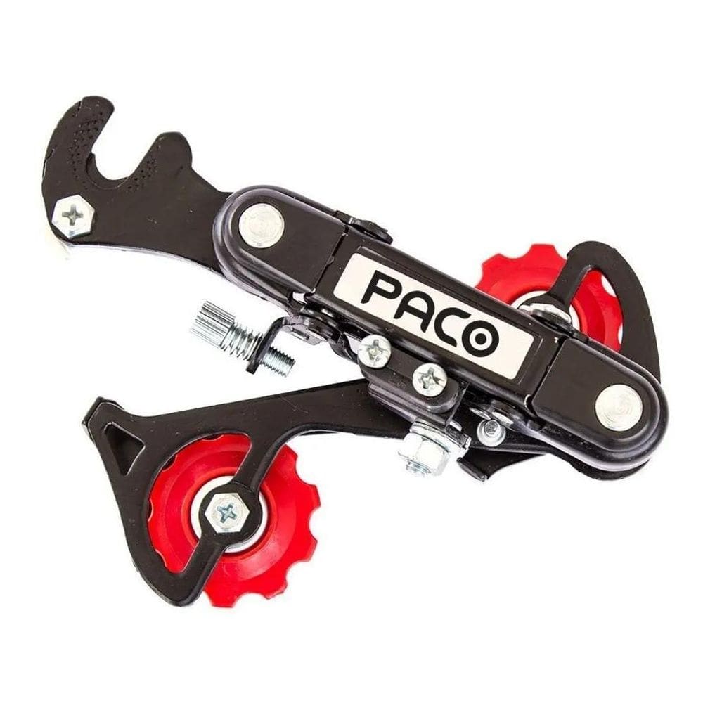 2X Câmbio Traseiro 6V Bicicleta Com Gancheira Bike Paco