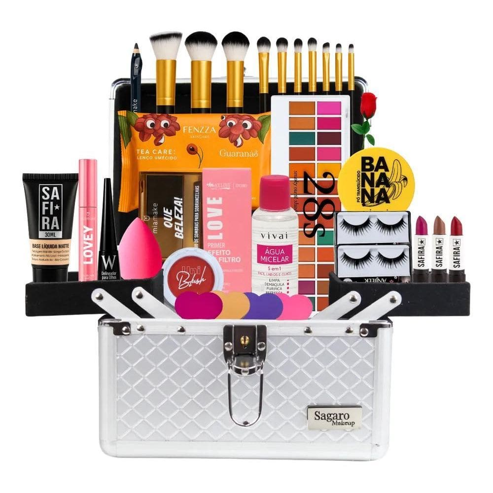 Maleta Maquiagem Sagaro Make Up Profissional Grande