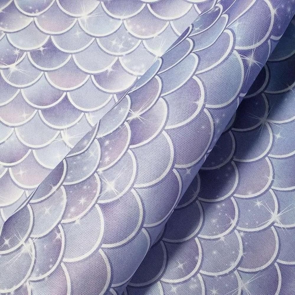 2X Tnt Estampado Cauda De Sereia Decoracao 1,4M X 2 Metros