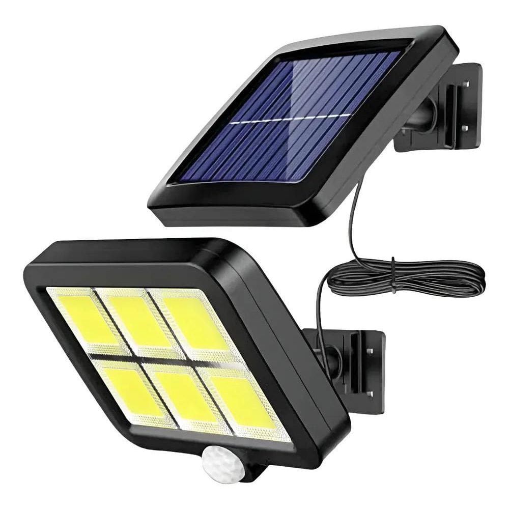 2X Poste Luz Solar Holofote Iluminação Potente Fotocélula To