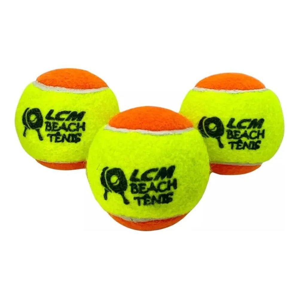 2X Kit Bola Beach Tennis Bola Bolinha Tênis Com 03 Unidades