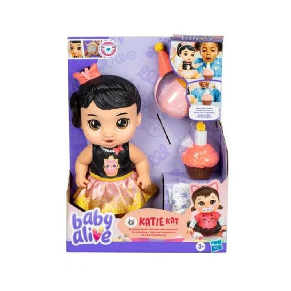 Baby Alive Katie Kat Festa de Aniversário G0341 - HASBRO