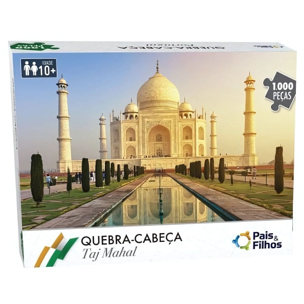 Quebra-cabeça 1000 Peças Taj Mahal - Pais e Filhos