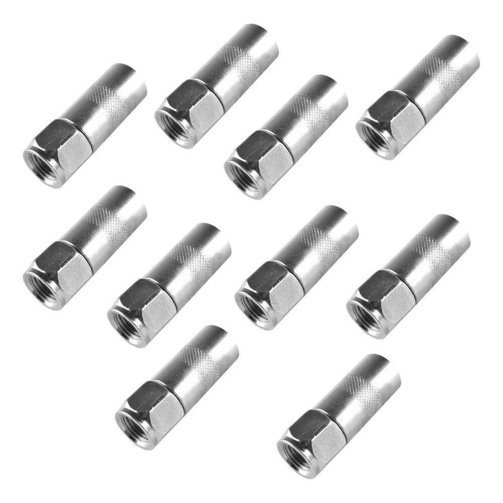 2X Kit 10 Bico Pino Bomba Engraxadeira Acoplador Hidráulico