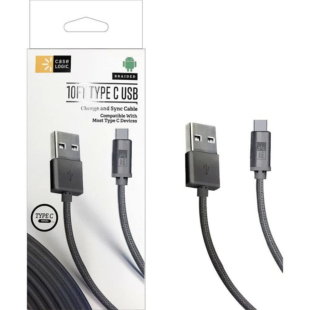 Caixa de cabo tipo C Logic 3m preta CL-CP-CA-113-GY