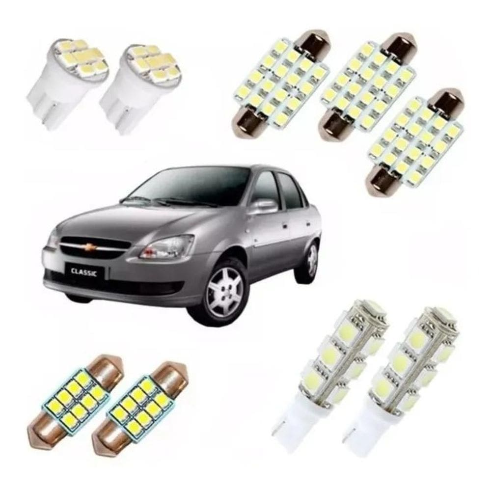 2X Kit Lampadas Led Corsa Classic Sedan 13 14 15 2