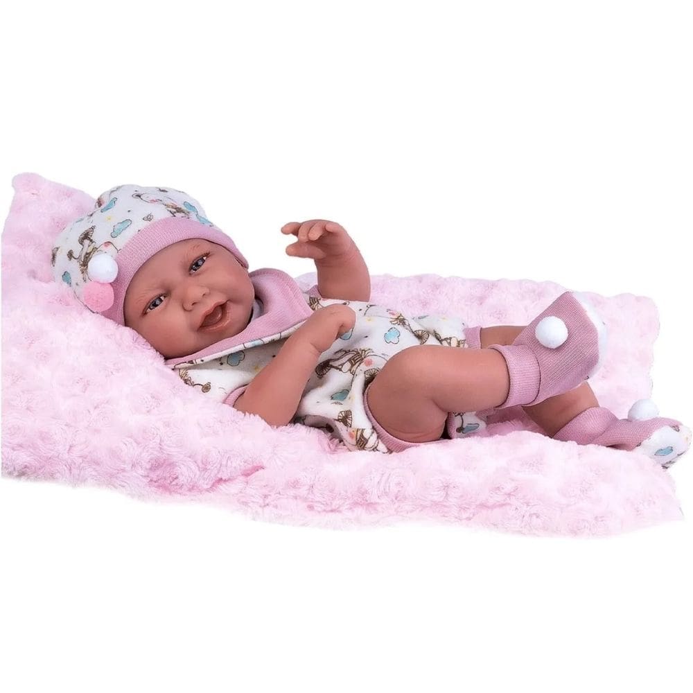Boneca Reborn Anny Doll Baby Menina Em Vinil Com Acessórios