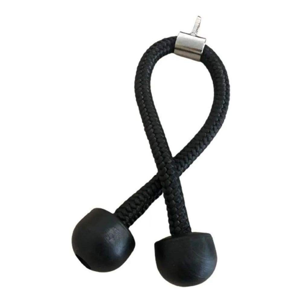 2X Puxador Corda Tríceps Profissional 80 Cm Comprimento Pret