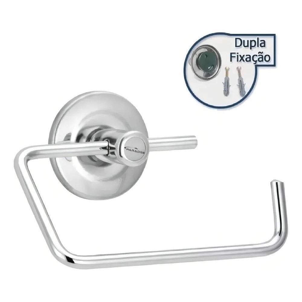 2X Porta Papel Higiênico De Parede Paradise Para Banheiro Em