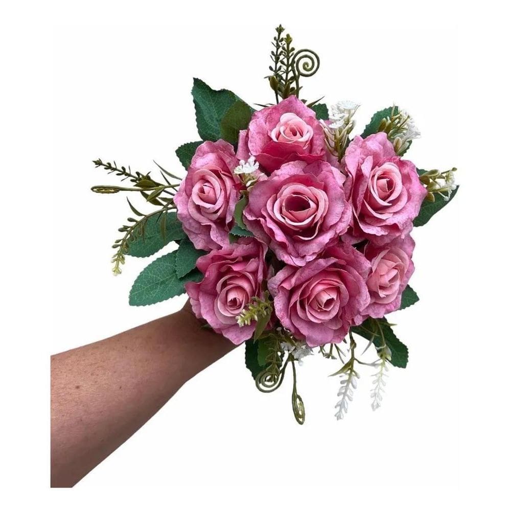 2X Buquê De Rosas Artificial  87200
