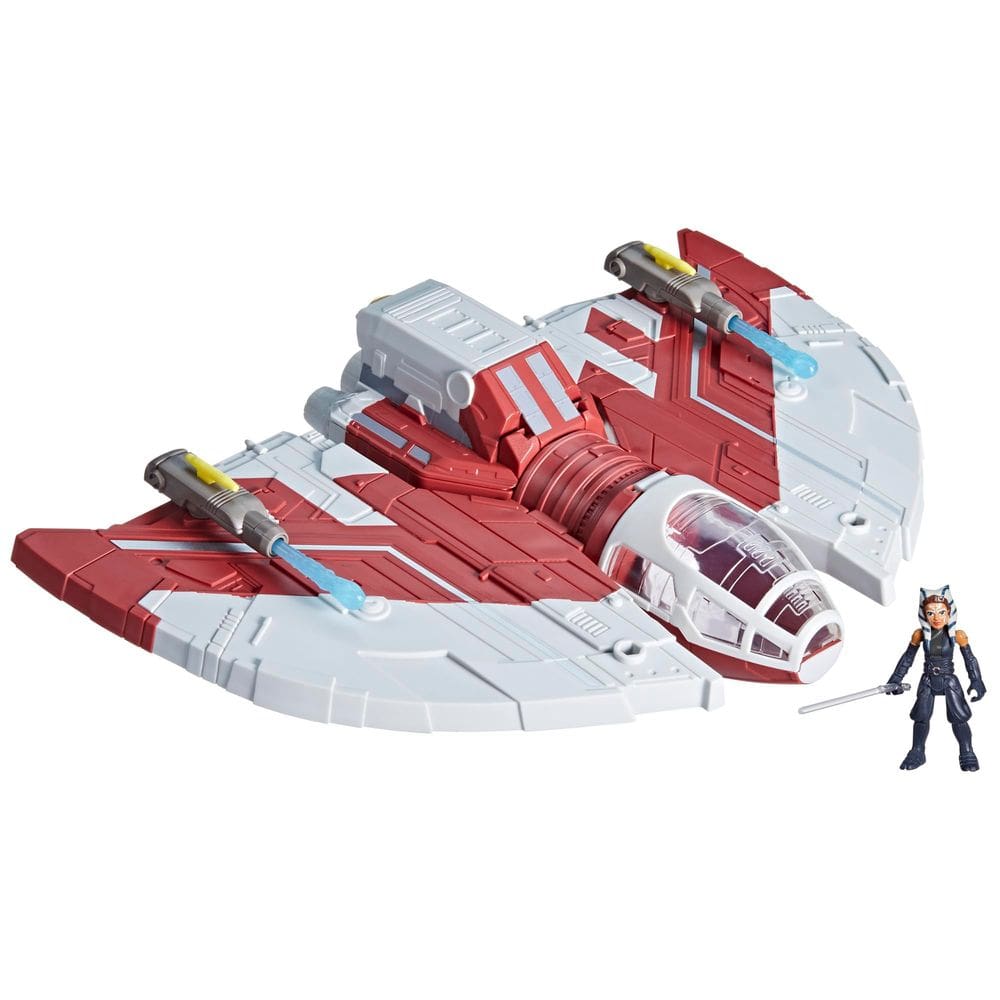 Brinquedo STAR WARS Mission Fleet T-6 Jedi Shuttle com Ahsoka de 6,5 cm