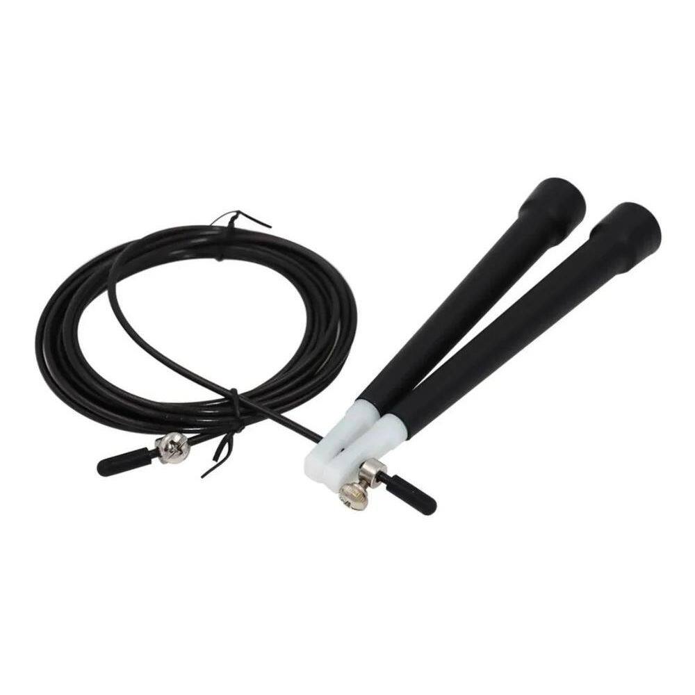 2X Corda De Pular Com Cabo Aço Rolamento Speed Rope 3M