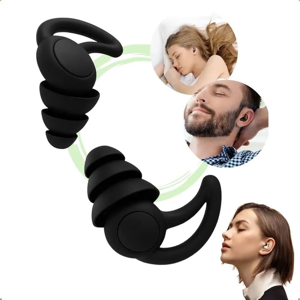 2X Protetor Auricular Tampão De Ouvido Dormir Natação Antiru