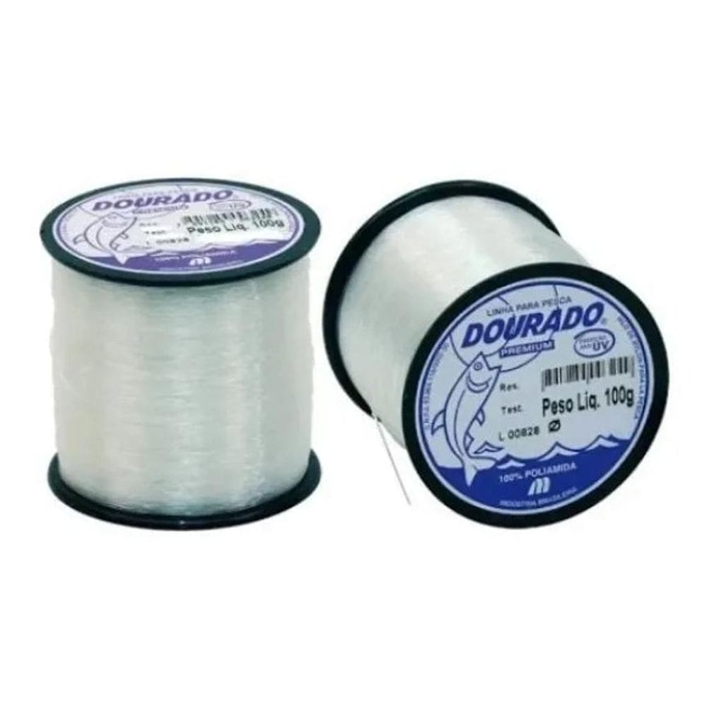 2X Linha Pesca Dourado 100 Gramas Monofilamento Mazzaferro
