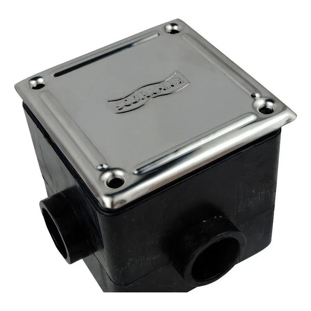 2X Caixa De Passagem Tampa Inox Sodramar