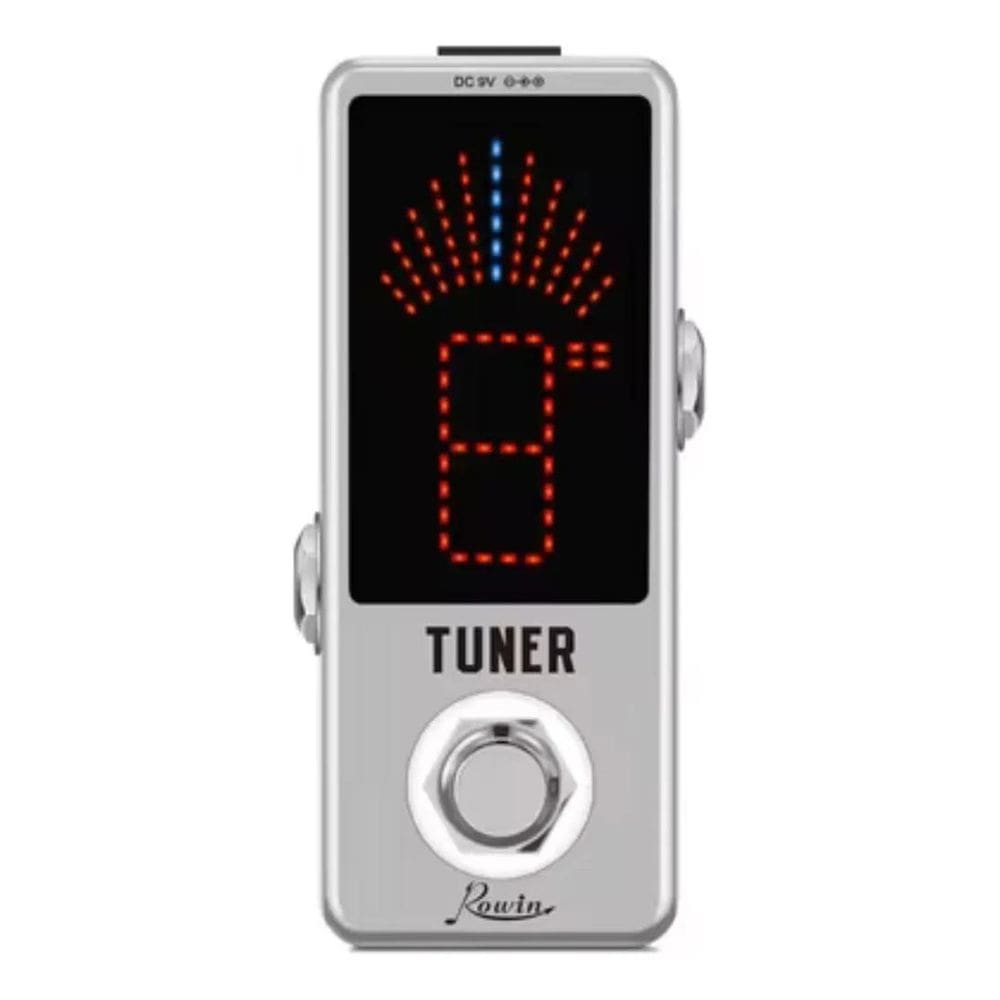2X Mini Pedal Afinador Tuner Guitarra Cromático Rowin Lt-91