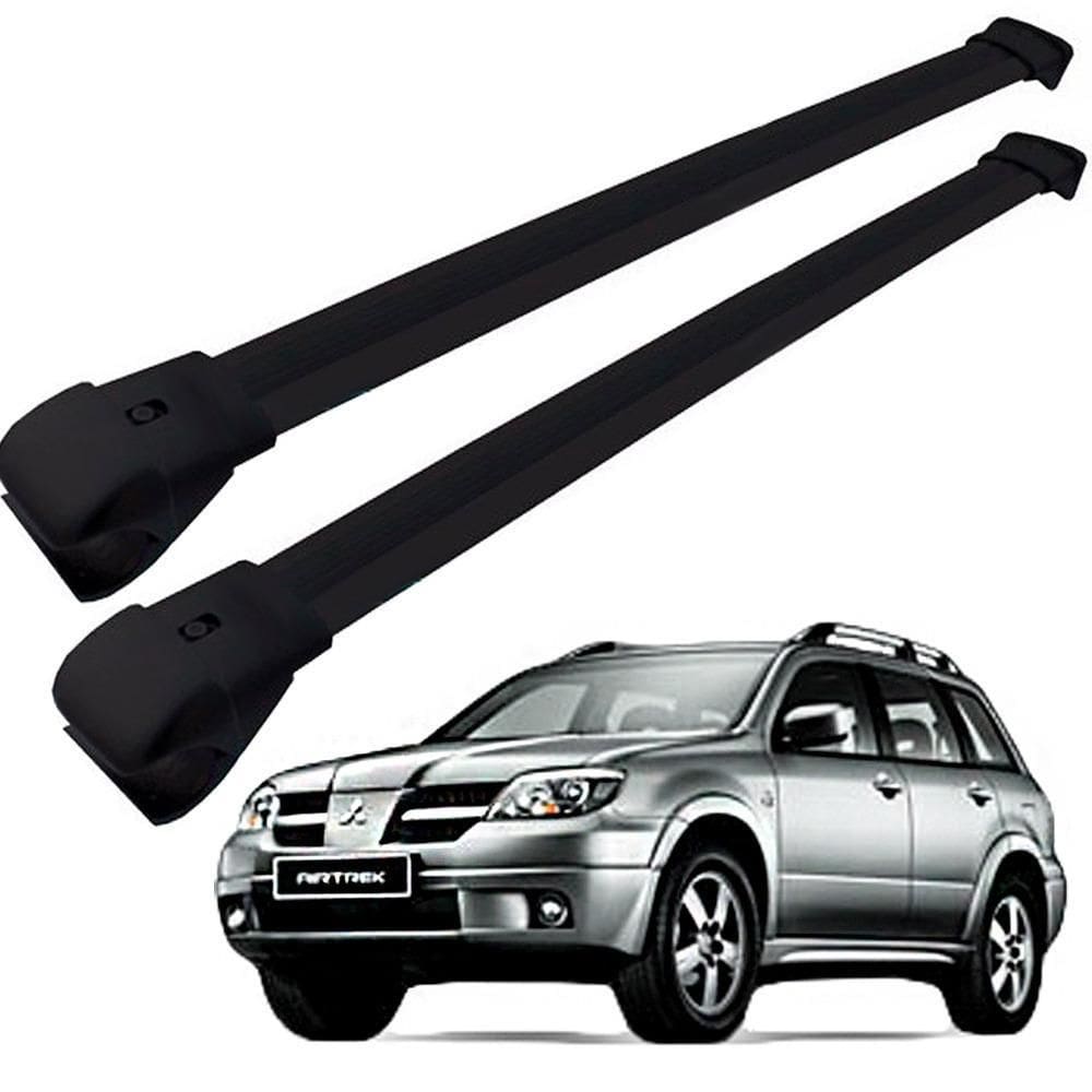 Rack Travessa Teto Mitsubishi Airtrek 2003 A 2008 Cor Preta