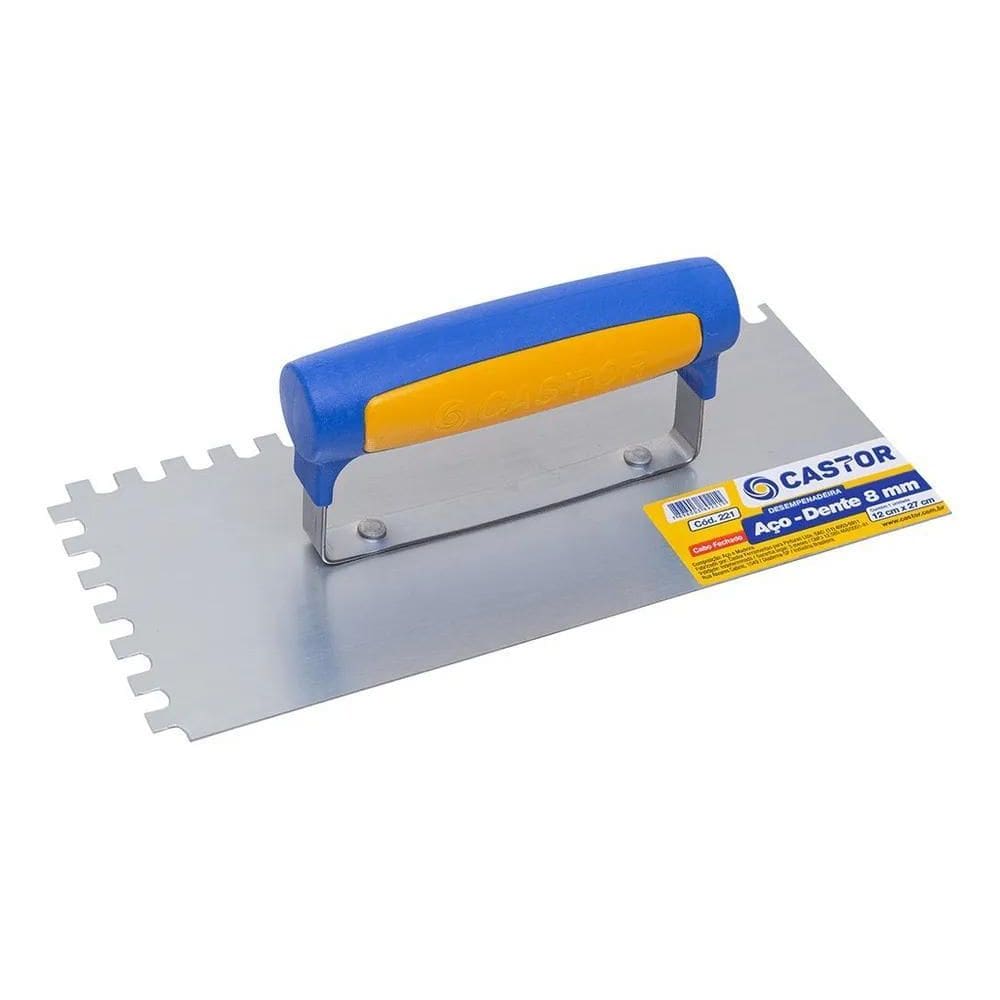 2X Desempeno Aço Dente 8Mm - Castor