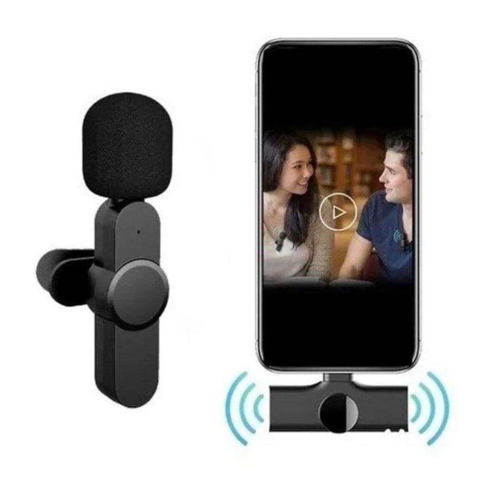 Microfone De Lapela Lightning Com Redução De Ruídos