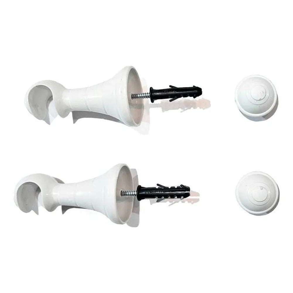2X Par Suporte Gancho Para Varão De Cortina De 19Mm Diâmetro