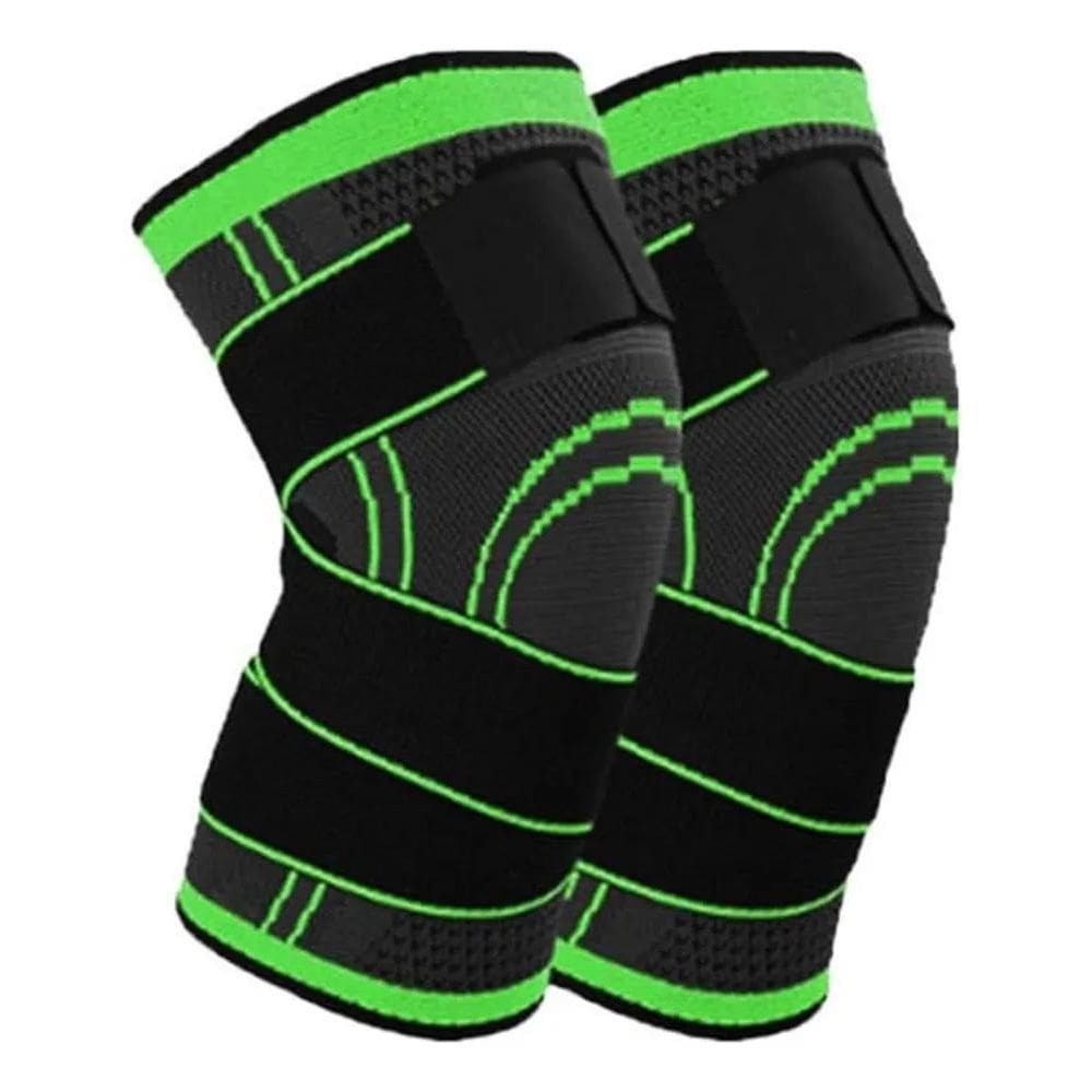 2X Kit 2 Joelheira De Compressão Tensor Alívio De Dor No Joe