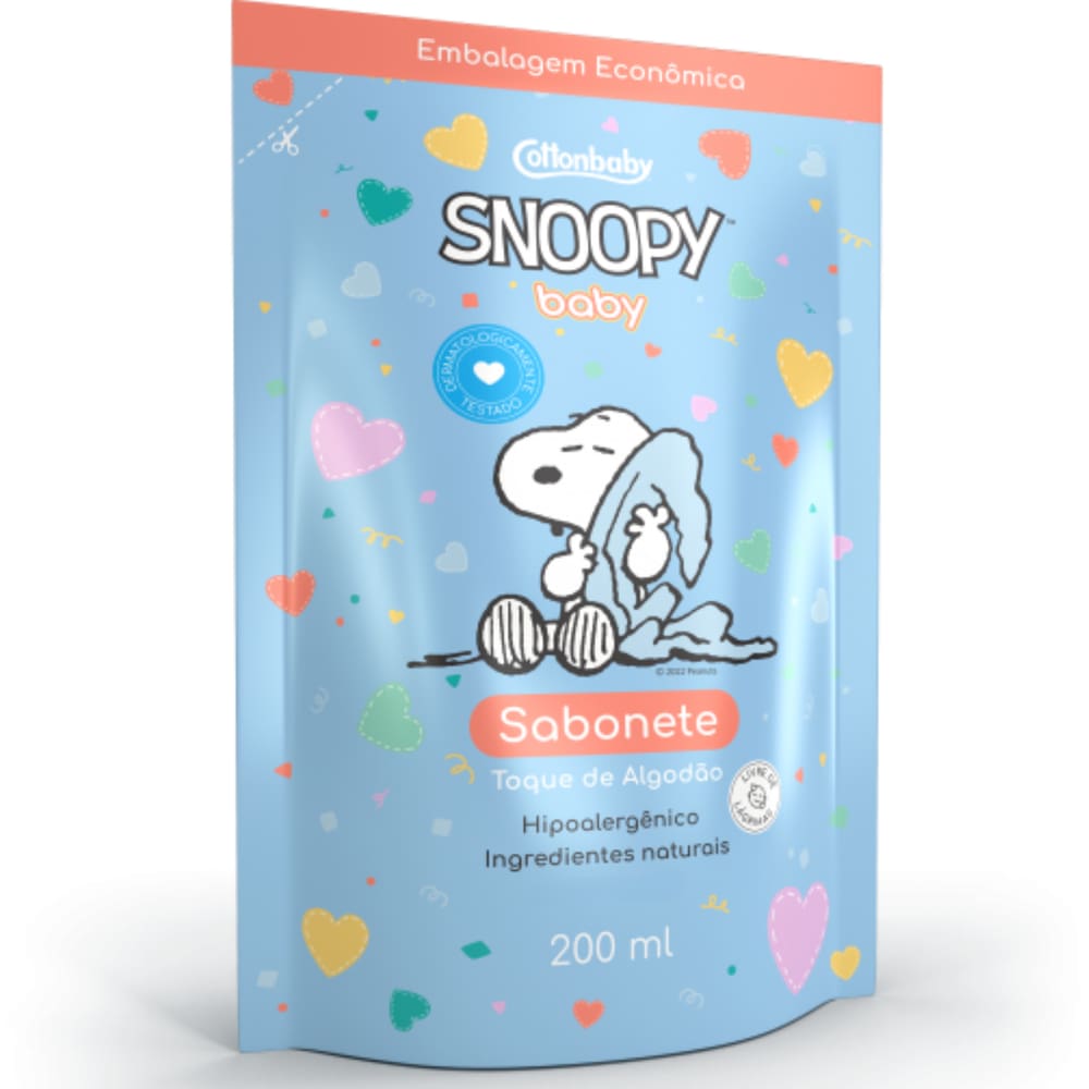 Sabonete Líquido Snoopy Toque de Algodão Refil 200ml