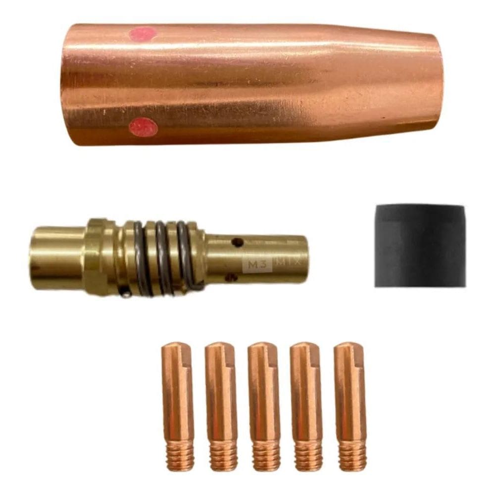 2X Kit Tocha Solda Mig 130 150 195 205 Bocal Difusor Bico 0,