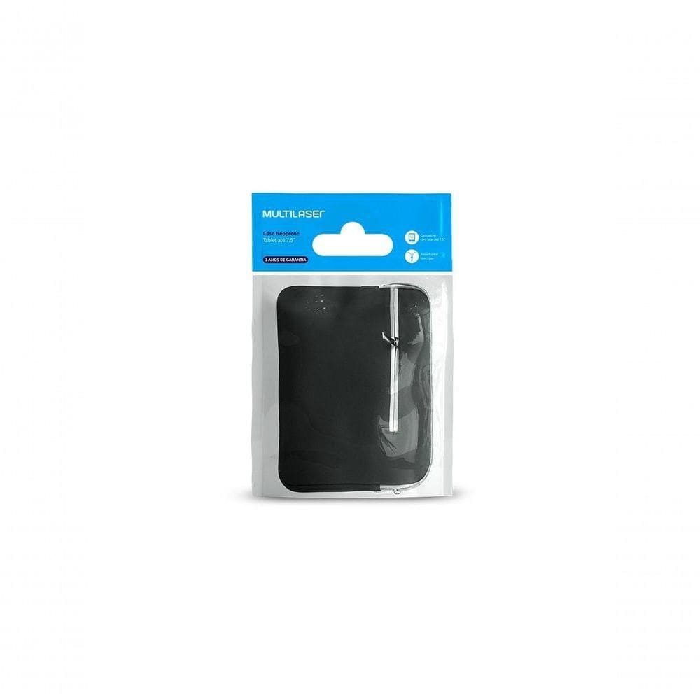 Case Neoprene Preta Para Tablet Ate 7.5” - Bo441