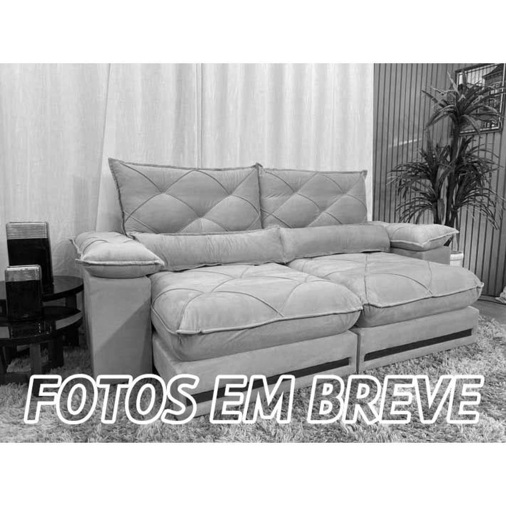 Sofá Retrátil Reclinável 2,00 m Marrom 500 Agar