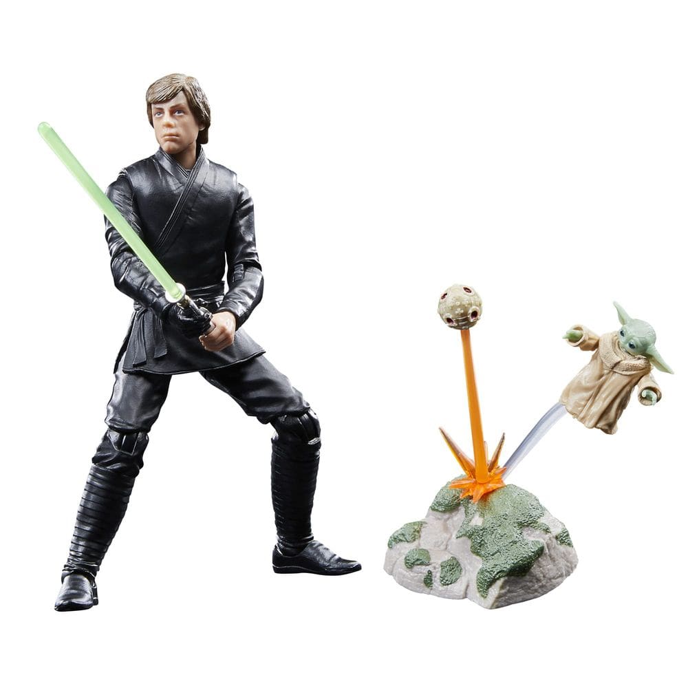 Bonecos de ação STAR WARS The Black Series Luke & Grogu 15cm