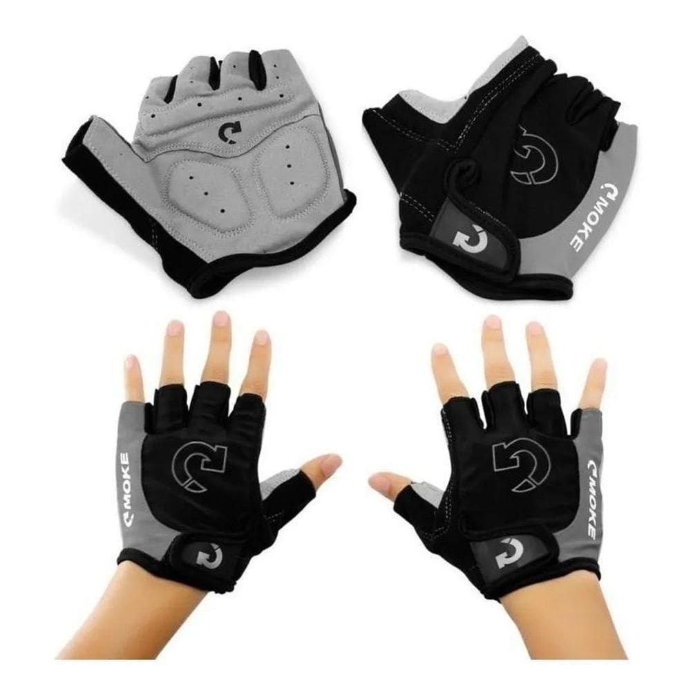 2X Luva Ciclismo Gel Ciclista Meio Dedo Bike Bicicleta