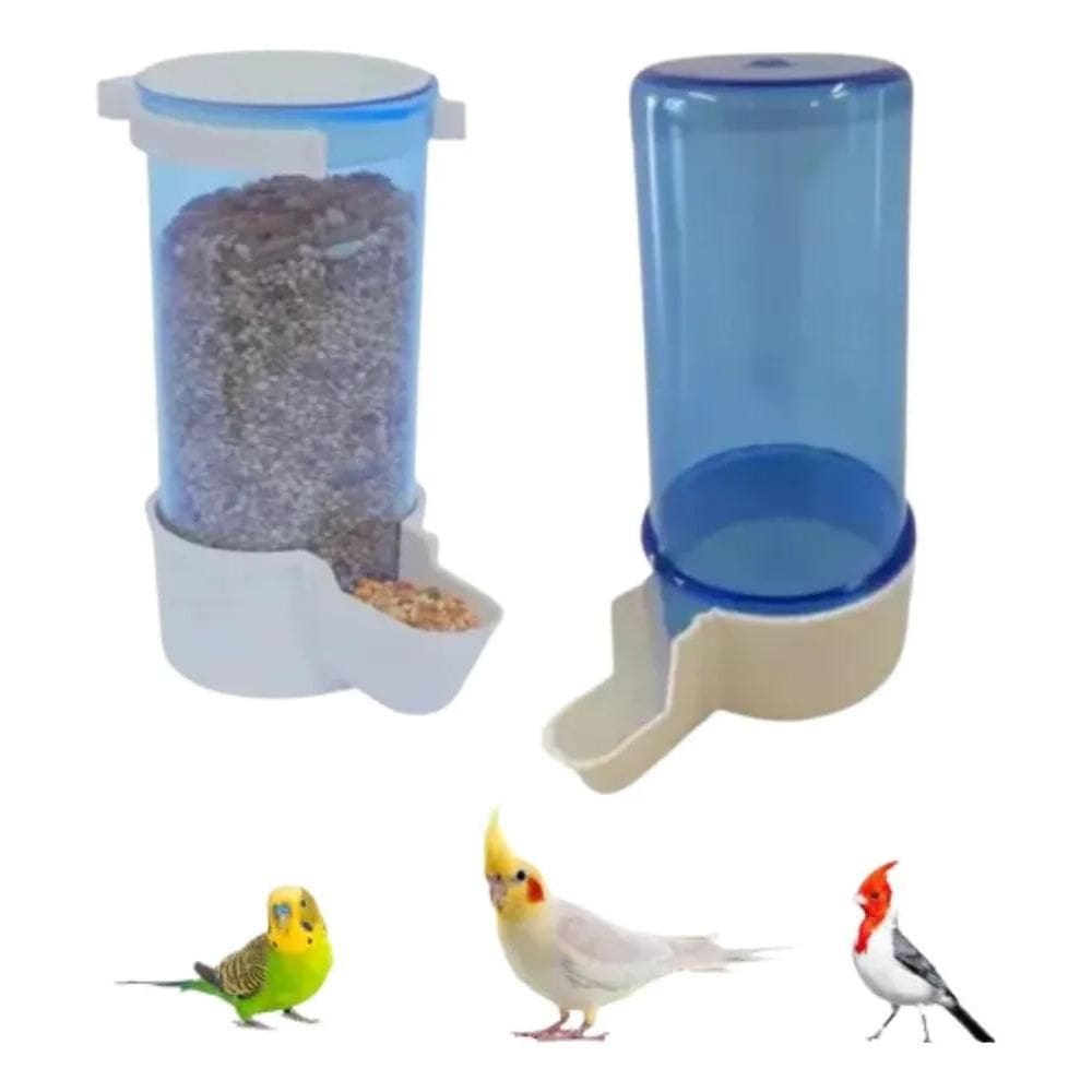 Kit Comedouro Automático + Bebedouro - Calopsita-Pássaros