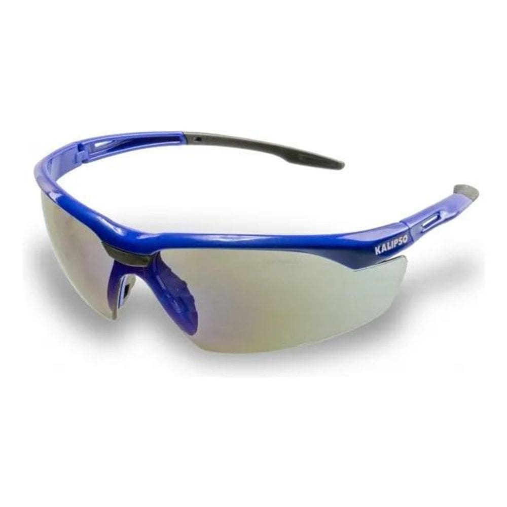 2X Óculos Proteção Segurança Azul Espelhado Trabalho Epi Ca