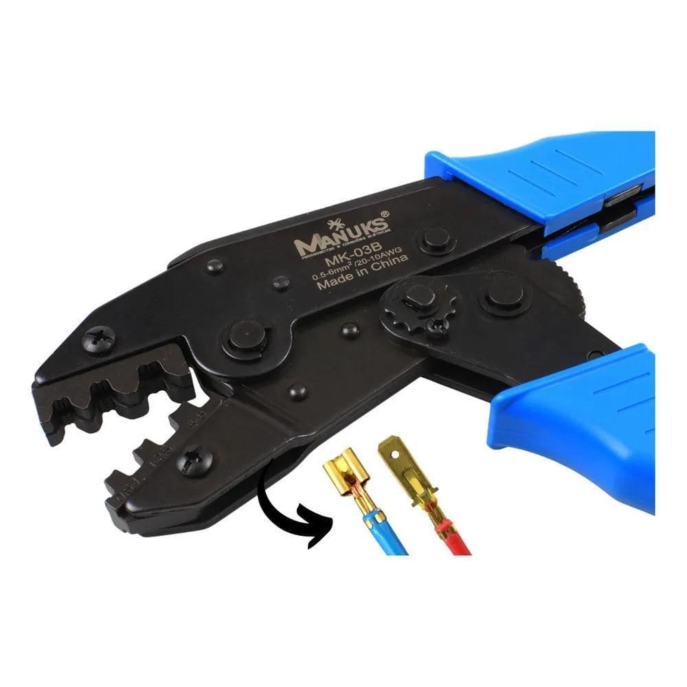 Manuks Ferramentas Premium Mk-03B Alicate Azul De 0,5 A 6Mm