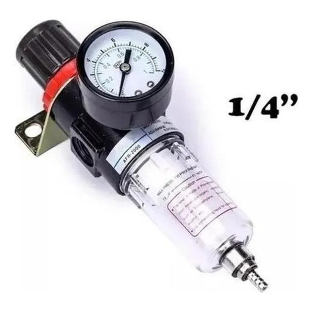 2X Filtro Regulador Ar Compressor 1/4 Completo