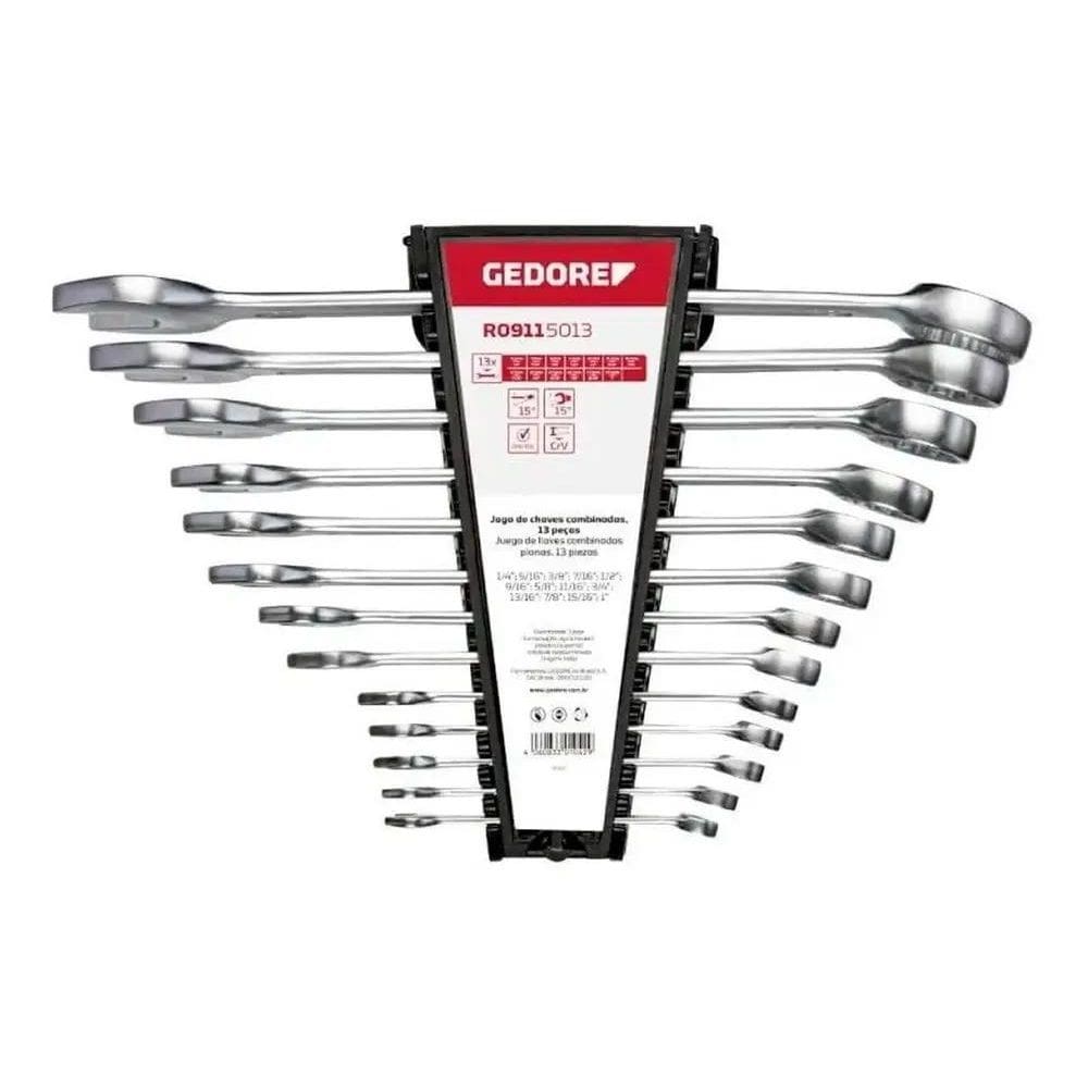 2X Jogo Chave Combinada Gedore Red 1/4 A 1 Polegada 13 Peças