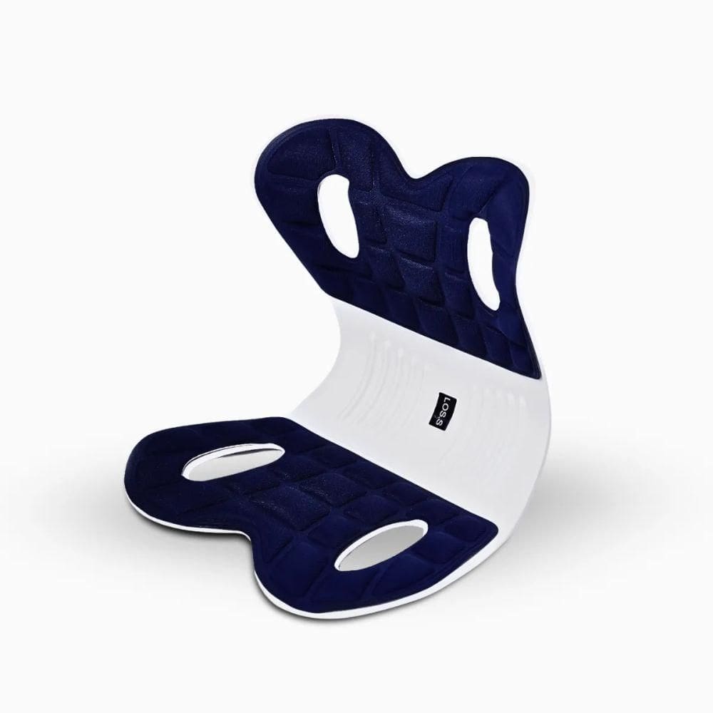 Almofada De Apoio Lombar Cadeira Correção De Coluna M - Azul