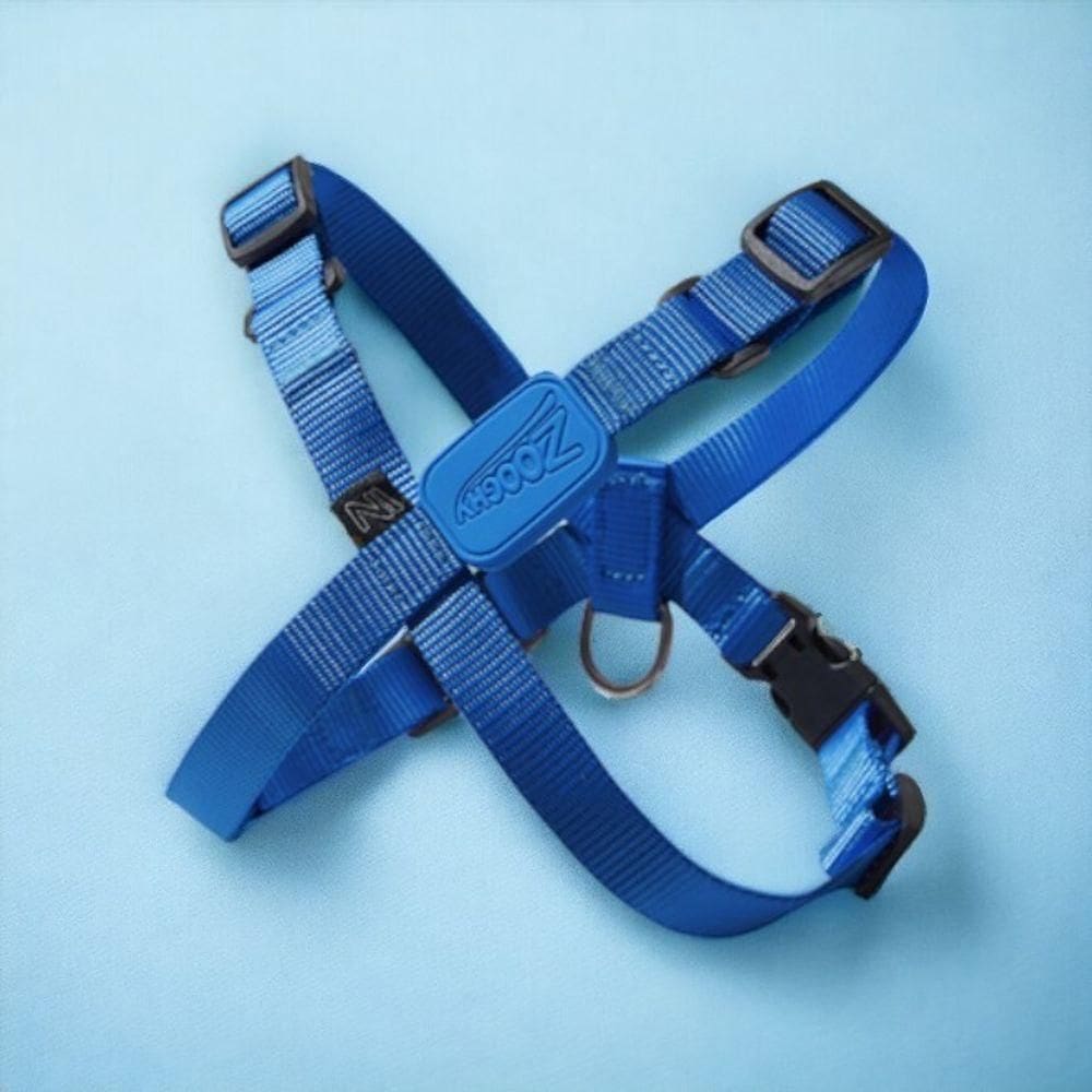 Peitoral Ajustável Em X Confortável Azul Marinho Para Cães - Tamanho Grande