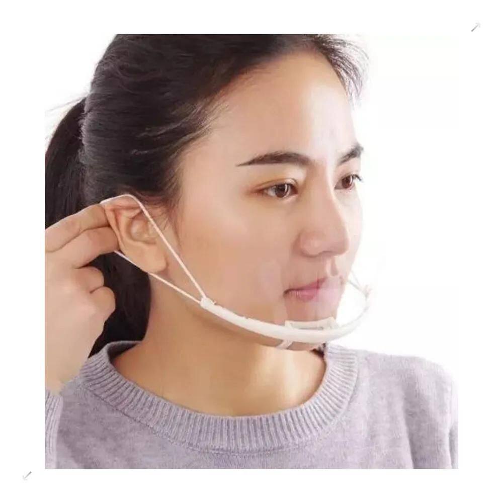 2X 10 Máscara Acrilica Transparente Estética Maquiagem Micro